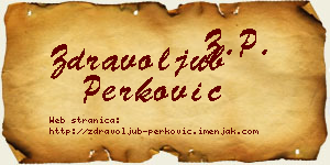 Zdravoljub Perković vizit kartica